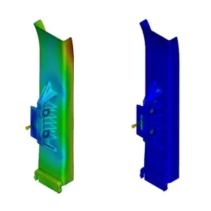 Spritzguss Simulation Verzugsanalyse und Einfallstellen